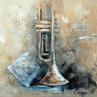 Musical Instrument oil painting